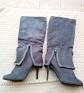 Paire de bottes  femme POTI PATI � talons 12 cm  daim occasion  taille 40