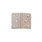Paumelle laiton chrom� 30x40mm gauche n ud de 6mm axe acier PO3240S03