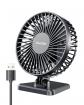 Gaiatop Ventilateur de bureau USB, petit mais puissant, Small, Noir