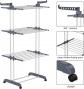 Etendoir Linge, 4 Niveaux Grande Sechoir a Linge Pliable