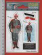 ALLEMAGNE INFANTERIE 1914 CASQUE   LECONTE MILITARIA   PLANCHE AUTOCOLLANTS