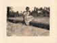 ANCIENNE PHOTOGRAPHIE 1951 A MARRAKECH JEUNE FEMME PREND LA POSE