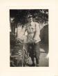 ANCIENNE PHOTOGRAPHIE UN HOMME ET SON V�LO