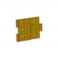 Charni�re de paravent 60 x 30 mm acier laitonn� MONIN 428570