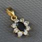 BIJOU   Tr�s beau pendentif plaqu� or et pierre #52