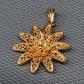 BIJOU   Tr�s beau pendentif plaqu� or filigrane #54