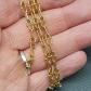 BIJOU   Belle chaine collier plaqu� or Longueur 49 cm #67