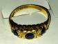 Bague en or 18K  et Saphir 18 carats dat� 1898  XIX �me