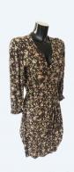 Belle Robe SWILDENS, portefeuille, kaki beige, Taille 38, TBE