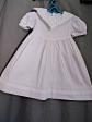 Vintage BABY DIOR  Robe �t� enfant 12 mois en piqu� de coton blanc