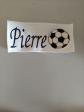 Patch personnalis�  avec le ballon  de foot brod� � coudre customis�