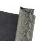 Cro�te de cuir de veau imitation serpent   GRIS R56