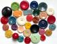 Lot de 32 boutons vintage 18 � 34 mm   Plastique et galalithe multicolores