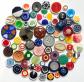 Lot de 65 boutons vintage 11,5 � 34 mm   Plastique bicolore toutes �poques
