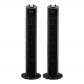 Pack 2 Ventilateurs Colonne Noir Tour Silencieux Oscillant Minuterie Chambre