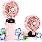 Mini Ventilateur Portable USB Rechargeable 5 Vitesses Pliable �cran 1800mAh Neuf