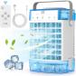 Climatiseur Portable 4 en 1 USB 1600ml   Ventilateur Refroidisseur avec Humidifi