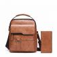 Sac Sacoche Bandouli�re Homme Simili Cuir Marron Vintage   Portefeuille Assorti