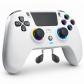 Manette Sans Fil Compatible avec PS4-Pro-Slim, Hall Effect Manettes avec Hall