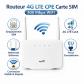 Routeur 4G LTE 300Mbps Modem CPE Carte SIM WiFi Antennes Externes EU