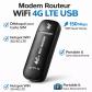 Cl� USB Modem Routeur WiFi 4G LTE 150Mbps D�bloqu� Hotspot SIM USB