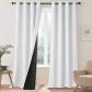 Rideau Thermique pour Salon Moderne Balcon Contre Froid avec Noir Doublure Ri...
