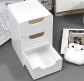 Mini Organisateur Bureau 3 Tiroirs Blanc Rangement Cosm�tique Bijoux Accessoires