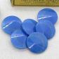 Tr�s beau lot de boutons Vintage Bleu Croissant paillet� 27MM