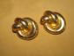 Lot de 2 boutons en c�ramique dor�