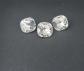lot de 3 cabochons carr� 12 mm en cristal translucide swarovski   ancien stock