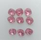 lot de 9 cabochons carr� de 12 mm en cristal rose   ancien stock