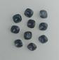 lot de 10 cabochons carr� de 12 mm en cristal gris sombre   ancien stock