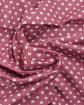Tissu popeline de coton rose coeur blanc   vendu au m�tre