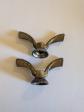 Paire Papillons Serrage Roue Avant 8mm SOVA Laiton V�lo Ancien Vintage Course