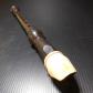 Vintage Brown White Wind Instrument Flute 203 E Made In JAPAN N7964