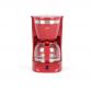 Cafetiere �lectrique   LIVOO   DOD163RC   800 W   1,25 L   12 tasses   Rouge