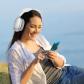 casque  Bluetooth 5.0 � r�duction de bruit  �tui de rangement! Blanc