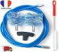 Kit Nettoyage Conduit Po�les � Granul�s avec Rallonge Flexible 6 M�tres et Coude