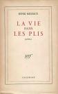 La vie dans les plis. Po�mes., MICHAUX (Henri).