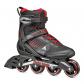 ZETRABLADE Rollers en Ligne pour Homme Noir-Rouge Taille 42-42,5