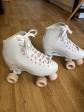 Roller femme blanc et rose SFR