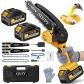 Mini Tronconneuse a Batterie 2x4000mah, 6 Pouces Tron�onneuse sur Batterie