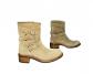 Stiefel Stiefeletten FREE LANCE aus Wildleder Beige Gr��e