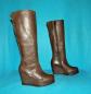 LEA FOSCATI Stiefel Keil aus Braunem Leder Gr��e