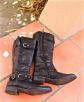 Like New TAMARIS Black Leather Zip Up Lined Boots, EU 36