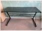 bureau en verre noir