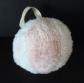 se. BALLE BALLON pour b�b� en doudou peluche BOULGOM rose blanc grelot 13cm TTBE