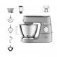 KENWOOD KVC85.124.SI   Robot patissier Titanium Chef Baker   2 bols en inox 3,5L