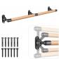1.7M Barre de Ballet, Barre de Danse Murale en Bois Ajustable pour l'�quipeme...