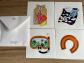 Herm�s Paris lot 4 autocollants stickers valise bagage   authentiques   neufs